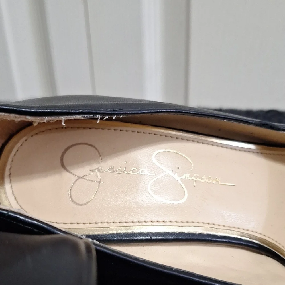 Jessica Simpson Classic Black Slip-On Wedges-9